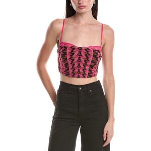 Afrm Womens  Nolan Mesh Tank Top, Pink
